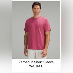 LG Men's Pink Short Sleeve Tee